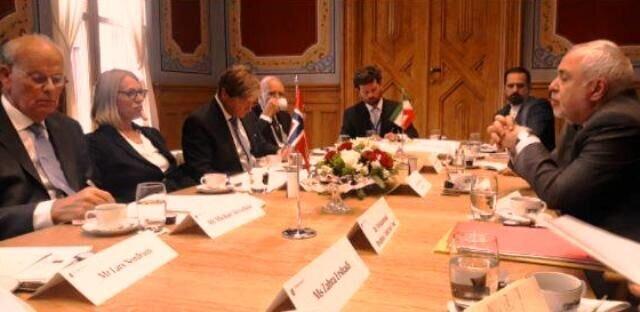 ظریف با رئیس کمیسیون سیاست خارجی و دفاعی مجلس نروژ دیدار کرد، حمایت قوی اسلو از برجام