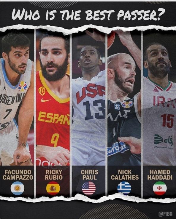 ستاره بسکتبال ایران در میان 5 پاسور برتر جهان (عکس)